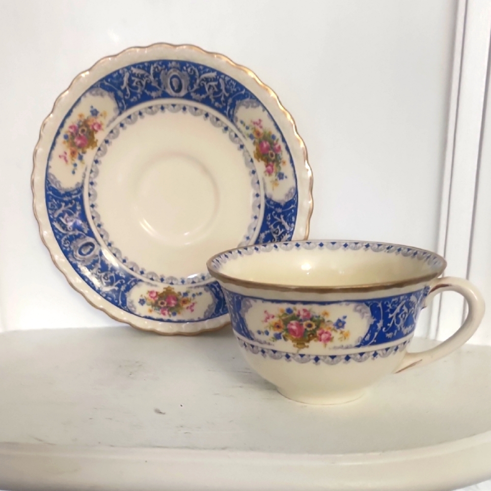 vintage Myott Staffordshire England teacup and saucer England Collectible